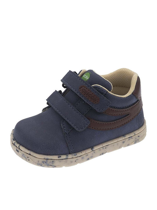 Ginox Anatomice Ghete Copii cu Velcro Albastru