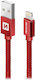 Swissten Datenkabel Textil USB Lightning MFi 1,...