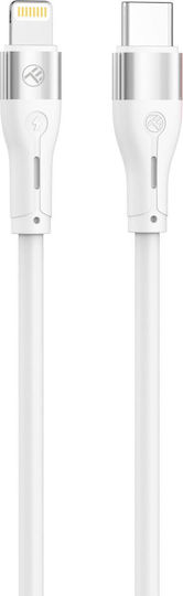 Tellur Silicone Type-c To Lightning Cable Pd30w 1m White