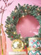 Edelman Christmas Lighted Decorative Wreath Battery Powered 45cm