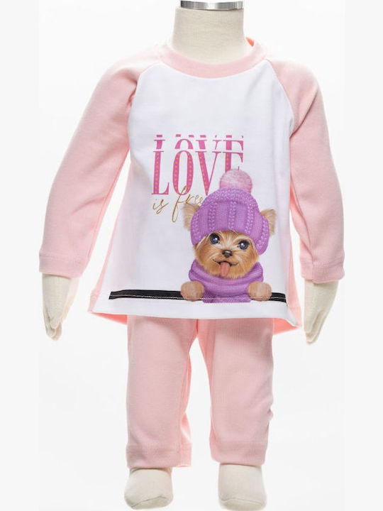 Galaxy Pijama pentru copii De iarnă Pink