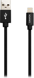 Canyon Lightning Charging Cable Mfi-3 Braided Apple Certified Length 1m Black Canyon Lightning Charging Cable Mfi-3 Braided Apple Certified Length 1m Black