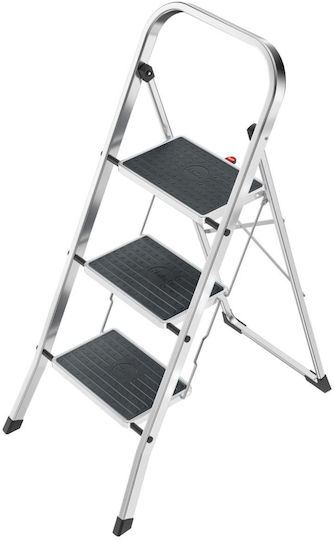 Folding Step Stool K70 Standardline Aluminum 3 Steps Safety Handle