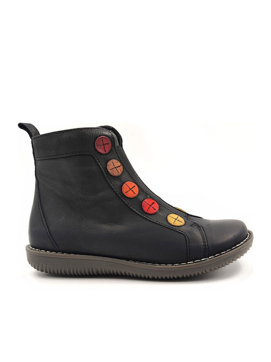 Chacal Leather Women's Ankle Boots Black