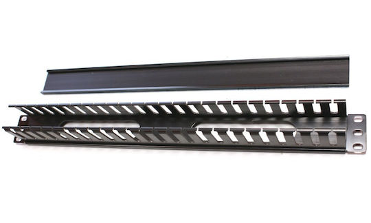 Triton 19" Mounting Panel 2u Single-sided Plastic Strip Bk