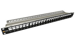 Solarix 19" Unbestücktes Modulares Patchpanel 24 Ports 1HE Sx24m-0-stp-bk-uni-n Solarix 19" Unbestücktes Modulares Patchpanel 24 Ports 1HE Sx24m-0-stp-bk-uni-n