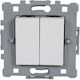 Elmark Elmark Double Wall Switch Without Frame White