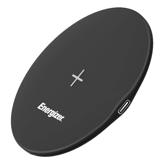 Energizer Wireless Charger (Qi Pad) and Cable USB-C 15W Blacks