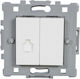 Elmark Complete Single Telephone Socket White 0623