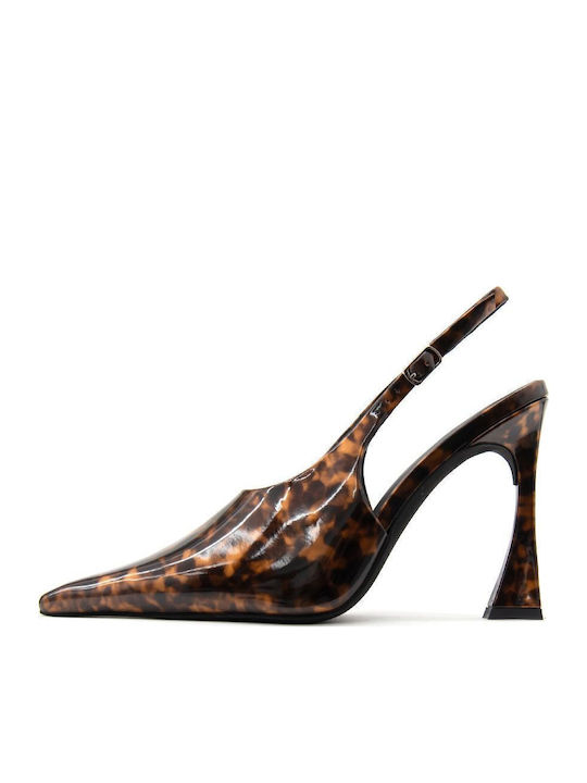 Jeffrey Campbell Pantofi cu toc cu Curea Maro