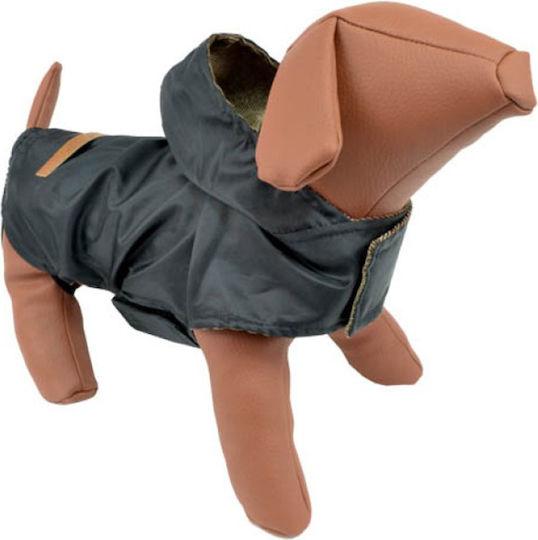 Woofmoda Кучешки палта Водоустойчиво Худи Черен XXXLarge с дължина на гръбчето 50 см. 3XL