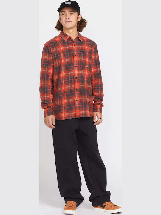Volcom Caden Cu mânecă lungă Flanel Cămașă Caro...