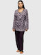 Koyote Winter Damen Pyjama-Set Damask