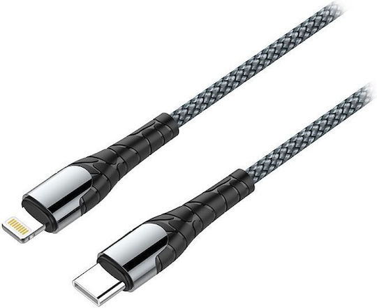 Colorway Usb-c/apple Lightning Data Cable 3a Fast Charging 1m Gray