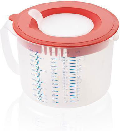 Leifheit 3-in-1 Messbecher Rührschüssel Lebensmittelbehälter 2,2 L