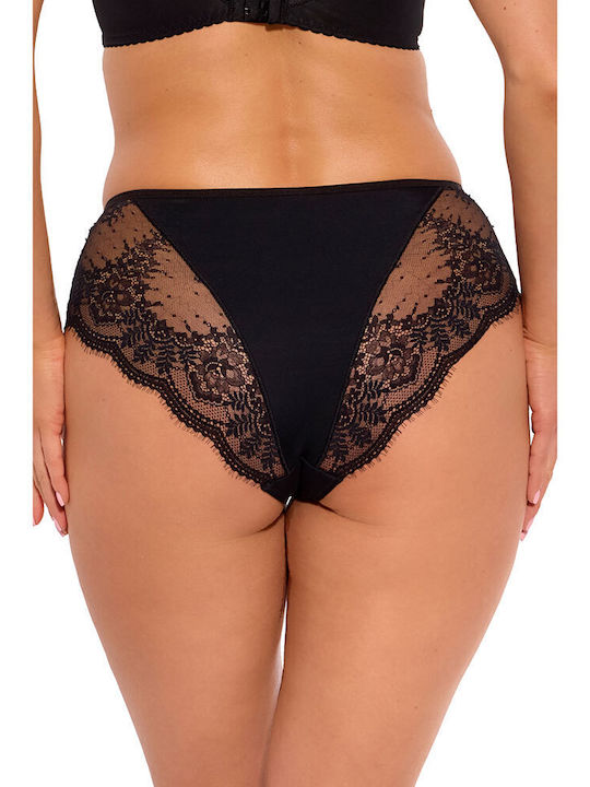 Women's Slip with Lace Black