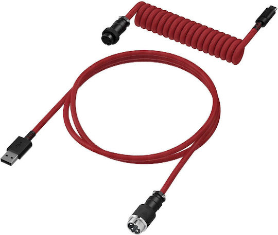 Hyperx Usb-c Coiled Cable Red-black