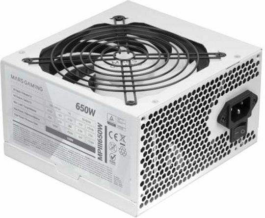 Mars Gaming MPIII650 650W Λευκό Τροφοδοτικό Υπολογιστή Full Wired