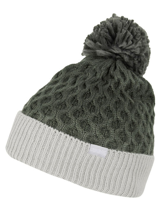 Beanie Γυναικείος Fleece Σκούφος Πλεκτός σε Γκρι χρώμα