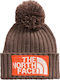Beanie Unisex Beanie Knitted in Brown color