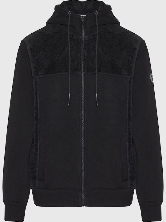 Funky Buddha Cardigan With Hood Black
