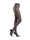 Women's Pantyhose Black with Print