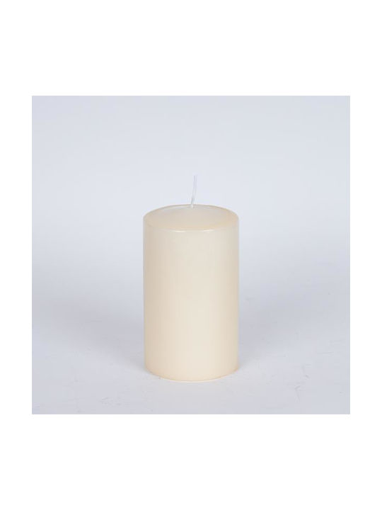 Decorative Ivory Candle 8x14cm