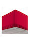 Douceur d'Intérieur Σεντόνι Μονό με Λάστιχο 90x190εκ. Rouge