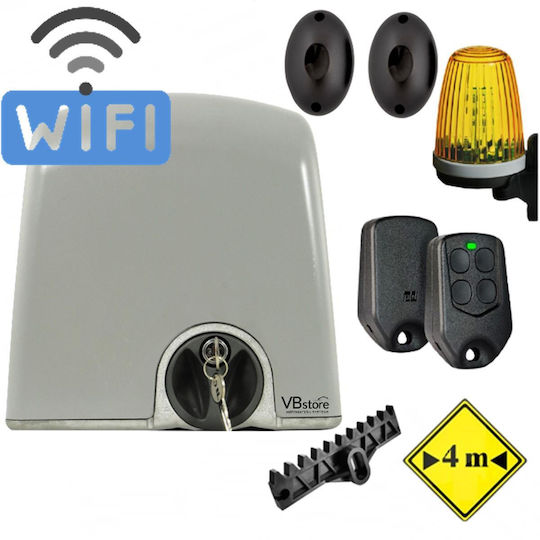 Proteco Strike 8 Wifi Set Garage Door Motor for Sliding Door for Maximum Weight 800kg Plastic Hanger