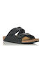 Flache Sandalen für Damen Anatomisch in Schwarz Farbe