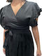 Platinum Fashion Women's Mini Caftan Beachwear Black
