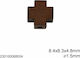 Χάνδρα Holz Perlen & Pailletten Braune 10Stück 8.4mm
