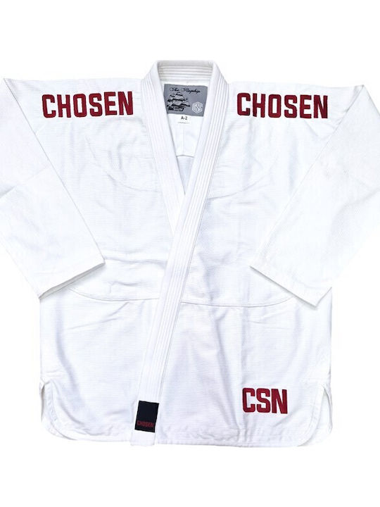 Chosen Bărbați Uniforme Jiu Jitsu brazilian Alb