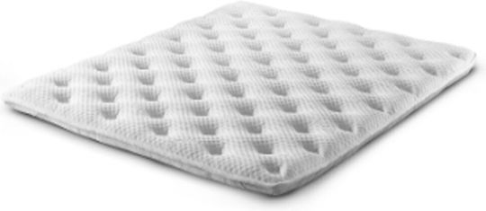 Mattress Topper Dimensions 140x200x7cm Soft Double Quilted Cover Infused with Aloe Vera