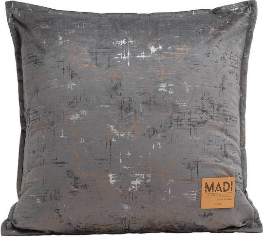 Madi Madi Sofa Cushion Petra in Velvet Dark Gray 45x45cm