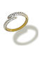 Callajewels Γυναικείο Δαχτυλίδι με Ζιργκόν από Ατσάλι Επιχρυσωμένο