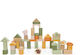 Viga Toys Blocks Green Forest for 2 - 4 Years 50pcs