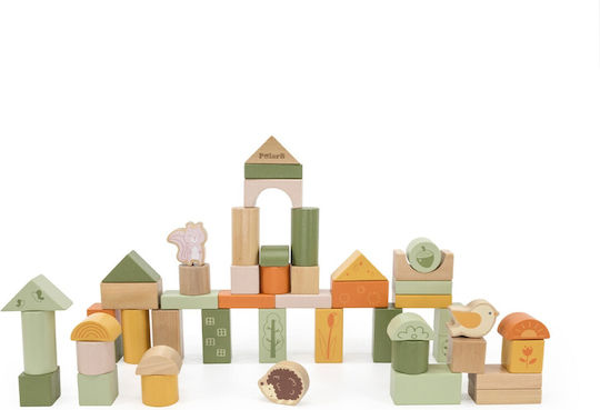 Viga Toys Blocks Green Forest for 2 - 4 Years 50pcs