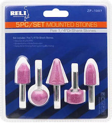 KWB 49510000 Grinding Stones with Shaft 5 Pieces