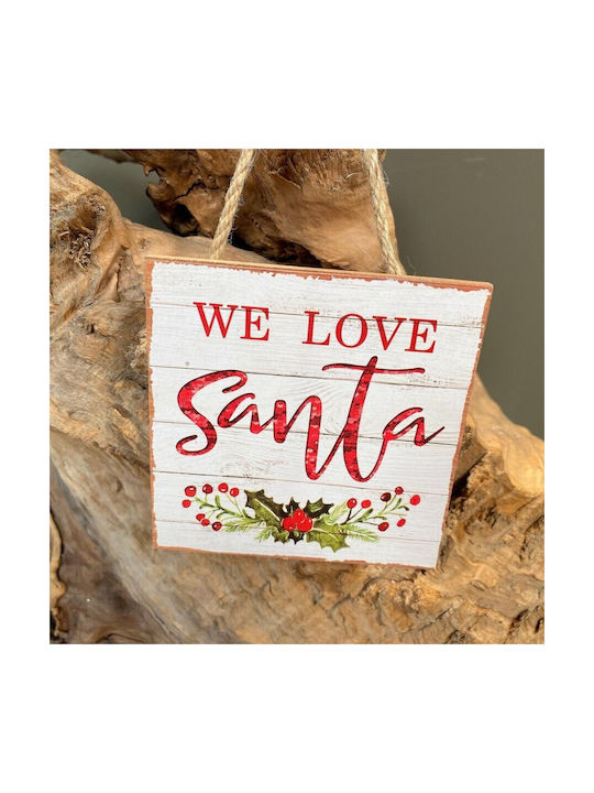 Hanging Ornament Label Wooden White