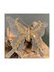 Hängendes Schmetterling Ornament Gold mit Glitzer 23x23cm