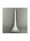 Hängender Weihnachtsbaumschmuck Blume Glasartig Silber