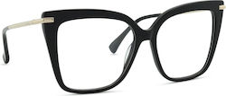 Max Mara Damen Metallisches Brillengestell Schw...
