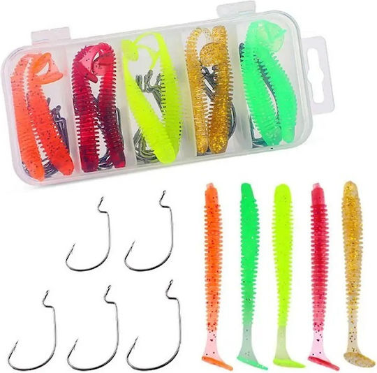 Artificial Bait 6pcs Set 61pcs