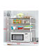 Tisch-Küchenorganizer-Ständer Metall 3 Regale 60x25x65 Silber