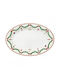 Easylife Christmas Platter Porcelain Multicolored L35xW23.5cm.