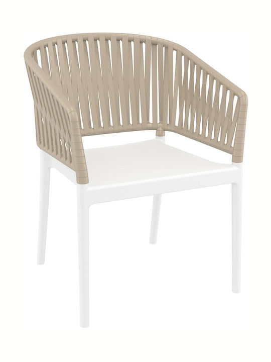 Outdoor Armchair Polypropylene Portofino White/...