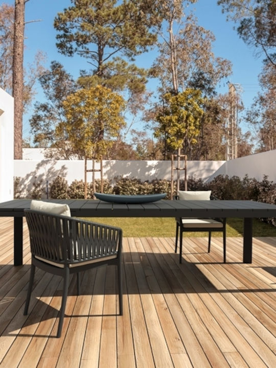 Outdoor Armchair Polypropylene Portofino Black