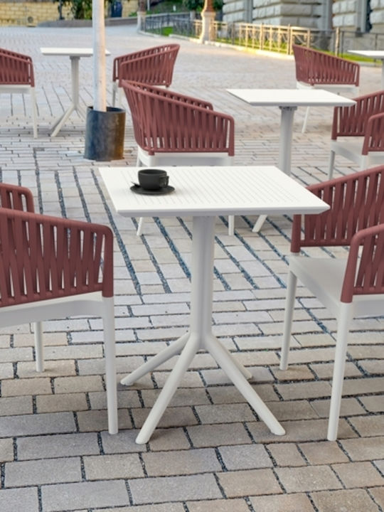 Outdoor Armchair Polypropylene Portofino White/...