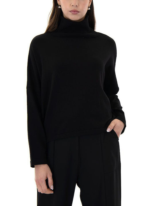 Namaste Women's Sweater Turtleneck Black